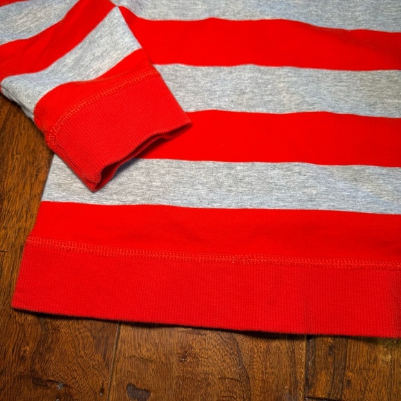 Hanna Andersson red and gray striped scoop neck long sleeve tshirt size M - Picture 5 of 13